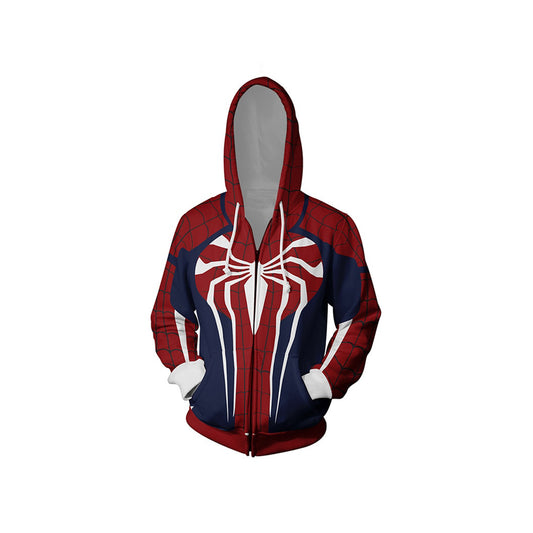 Parker Spider Man Fermuarlı Ceket Hoodie - Peter Parker Örümcek Adam Ceket