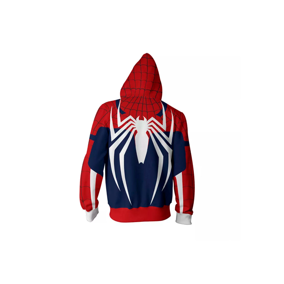Parker Spider Man Fermuarlı Ceket Hoodie - Peter Parker Örümcek Adam Ceket
