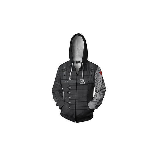 800x800, beyaz arkaplan, siyah-gri renk, Winter Soldier, ceket hoodie, satın al, ürün görseli, önden çekilmiş fotoğraf, webp